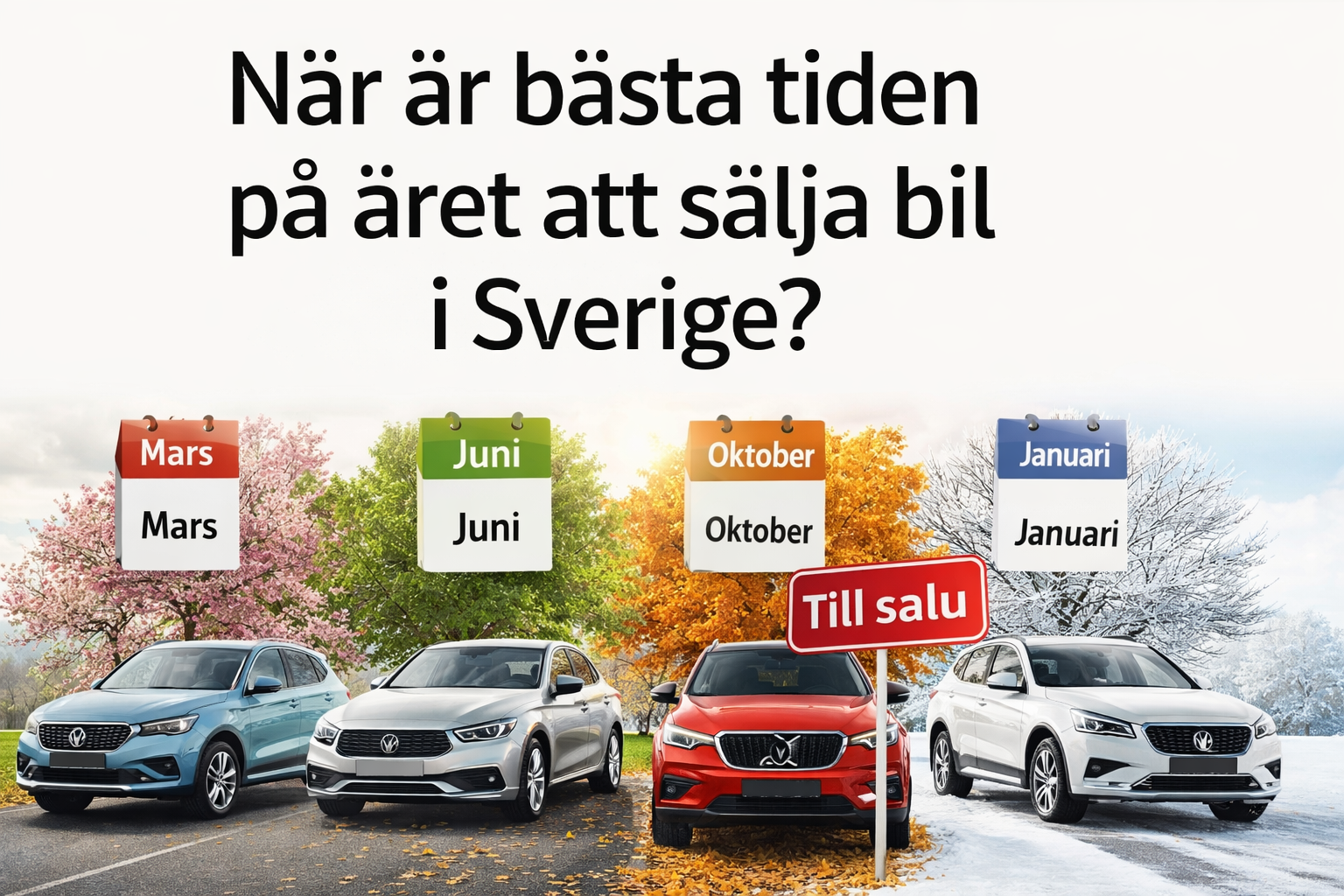 När är bästa tiden på året att sälja bil i Sverige? (Guide 2026)